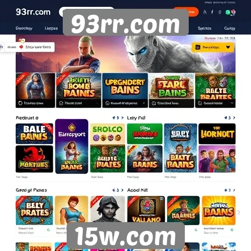 Interface do usuário no site 93rr.com